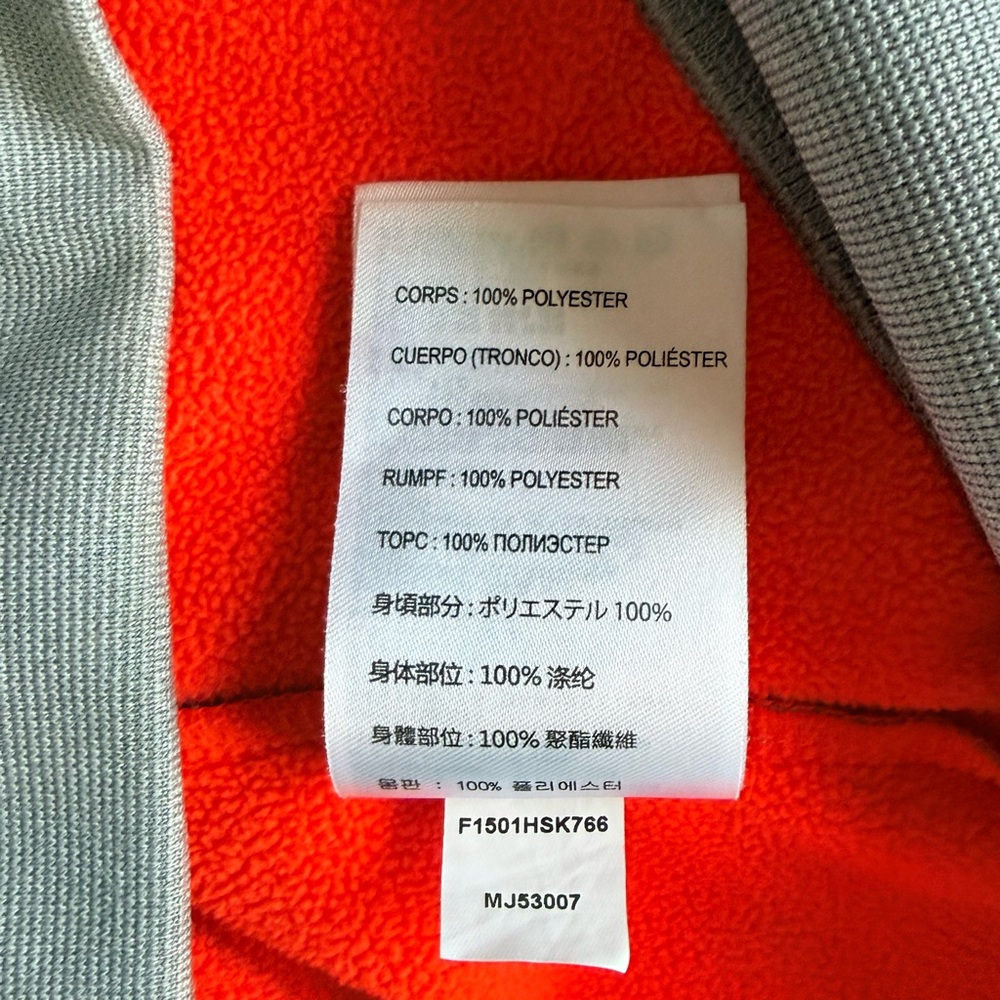 New Balance Lightweight Jacket Men's Gray and Orange Size L - Picture 7 of 7